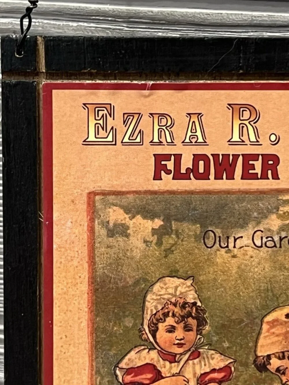 RusticEzra Mertz Flower Seeds Wooden Hanging Sign Garden Wall Decor 6” X 9.5”